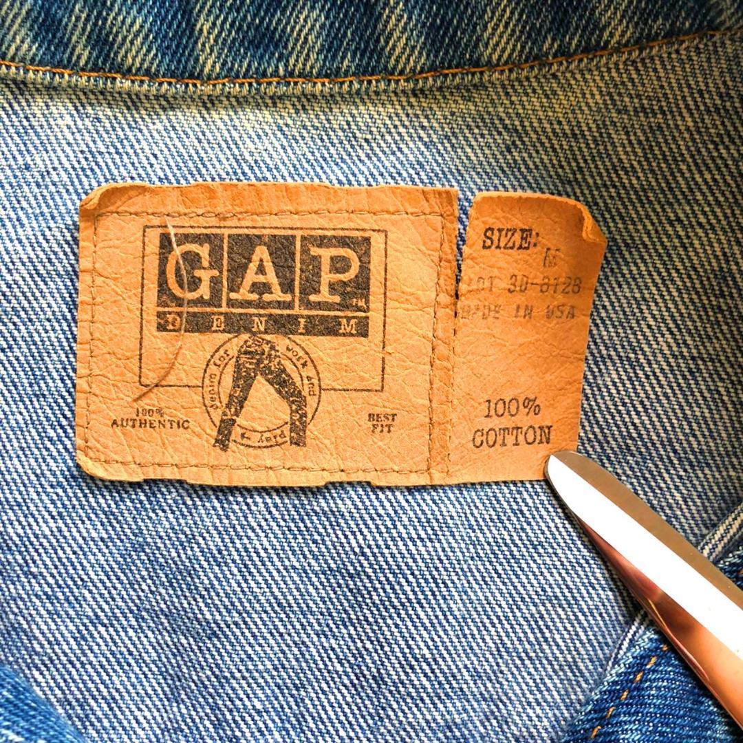 90s USA製 GAP デニムジャケット M オールドギャップ OLD GAP Gジャン