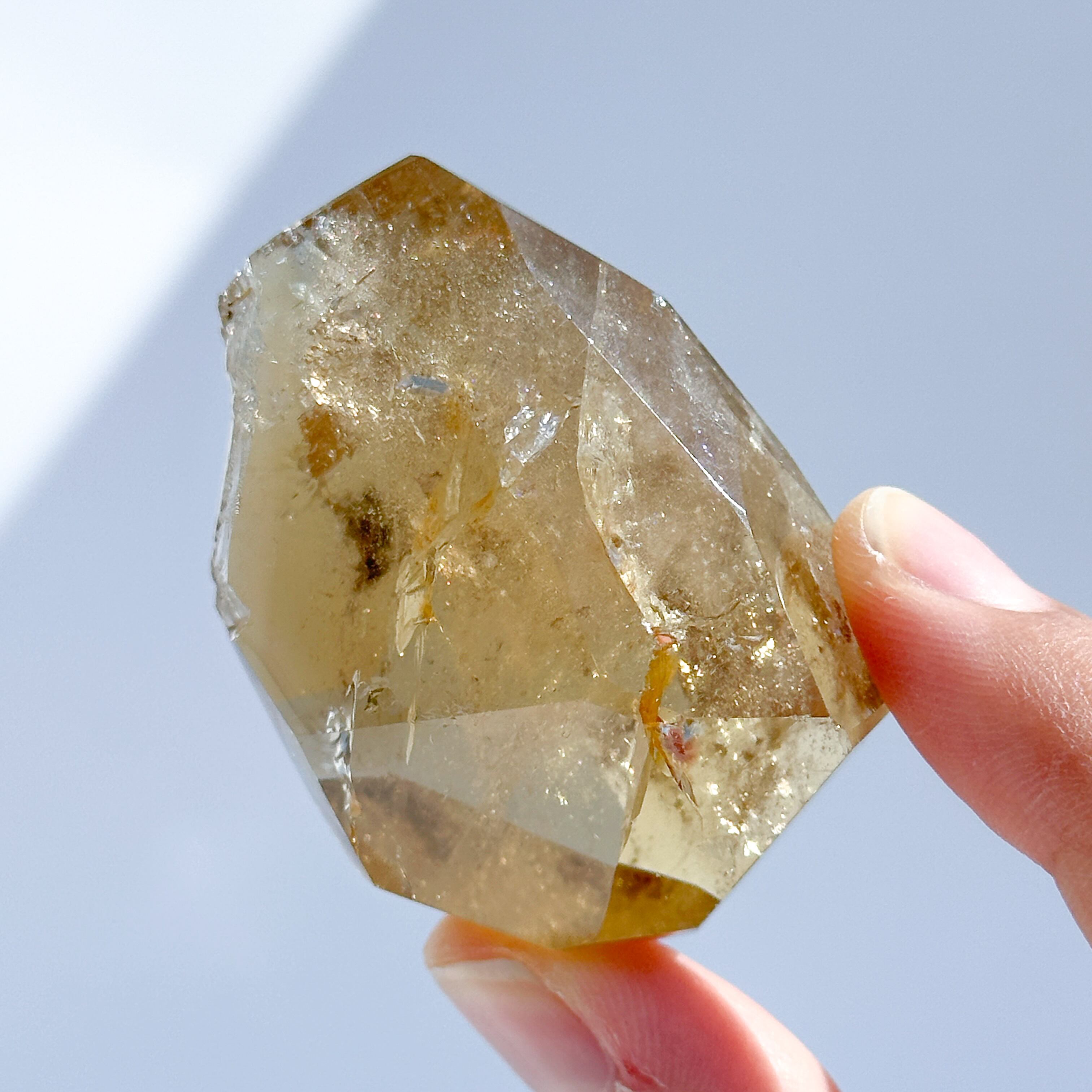 シトリン　フリーフォーム　5.4㎝　虹　非加熱　Citrine 天然石 シトリン フリーフォーム 5.4㎝ 虹 非加熱 Citrine 天然石