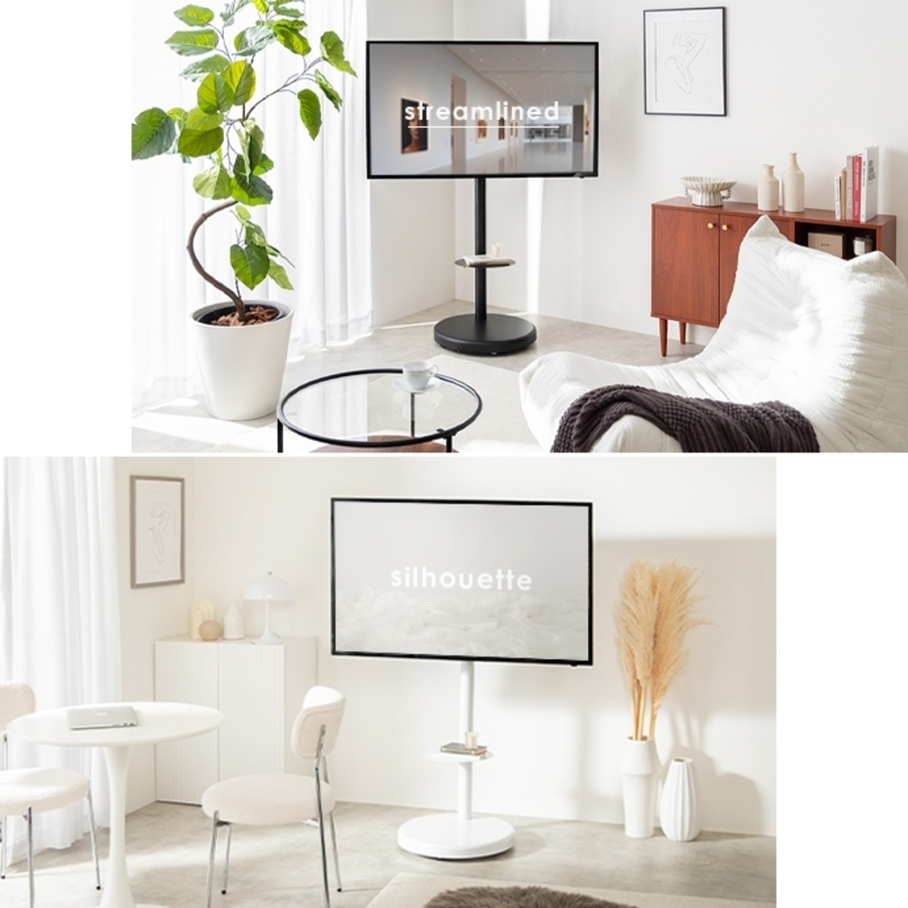 キャスター付き 多機能テレビスタンド