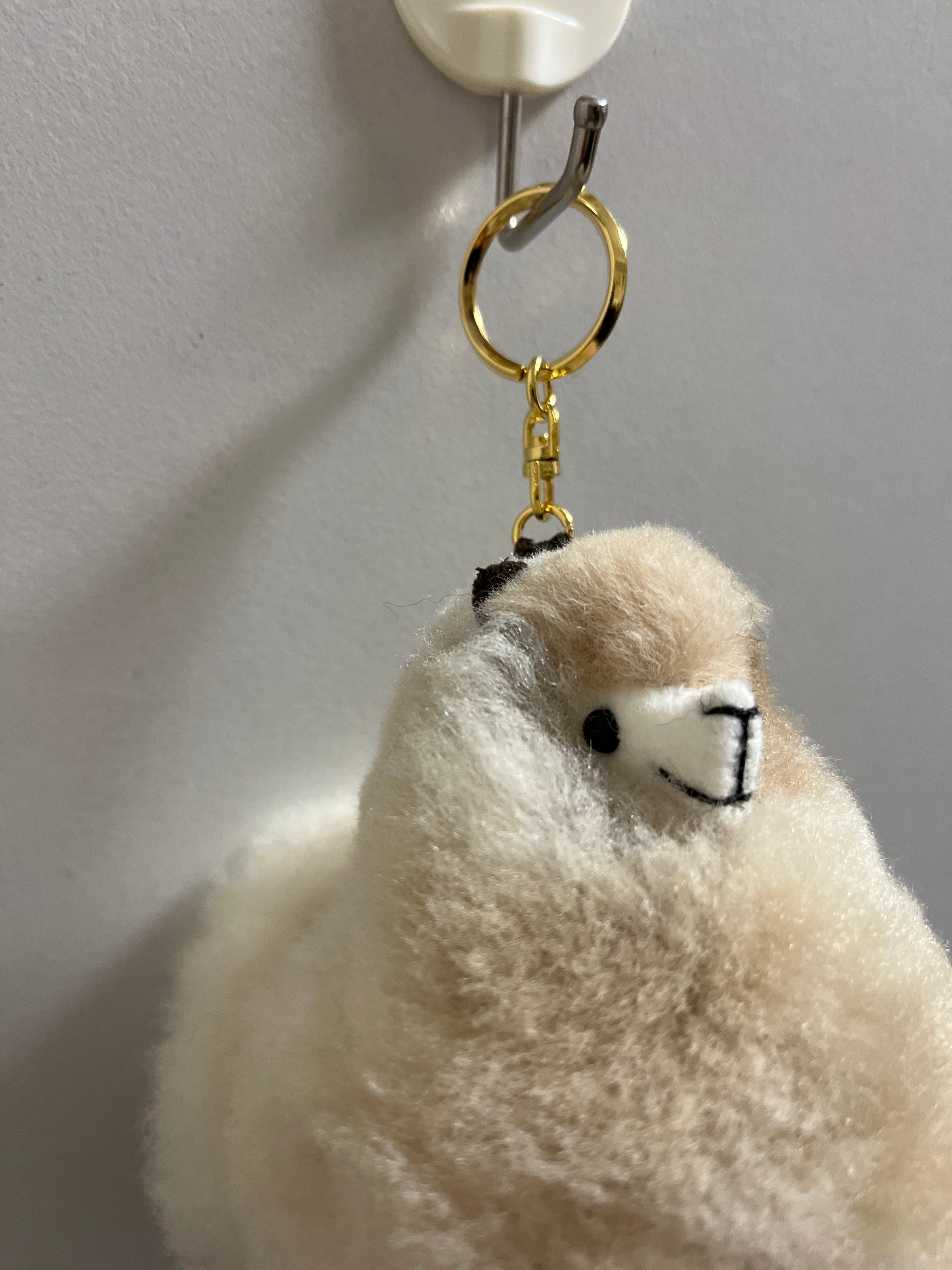 ベビーアルパカキーホルダー MIXベージュ | ALPACA WORLD