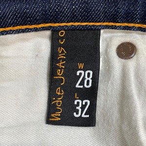 【Nudie Jeans】イタリア製 デニム ジーンズ ジーパン ボトムス パンツ Thin Finn シンフィン W28 テーパード スリム ヌーディージーンズ EU古着