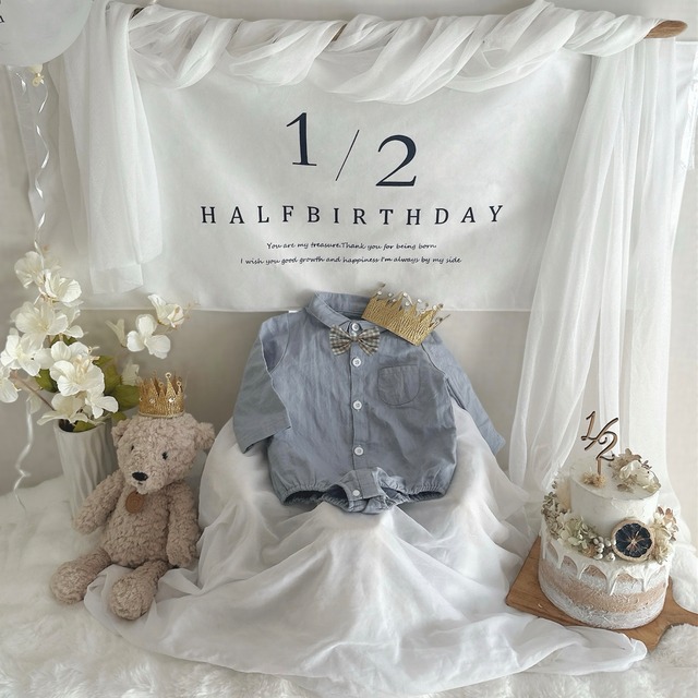 即納 halfbirthday横タペストリー