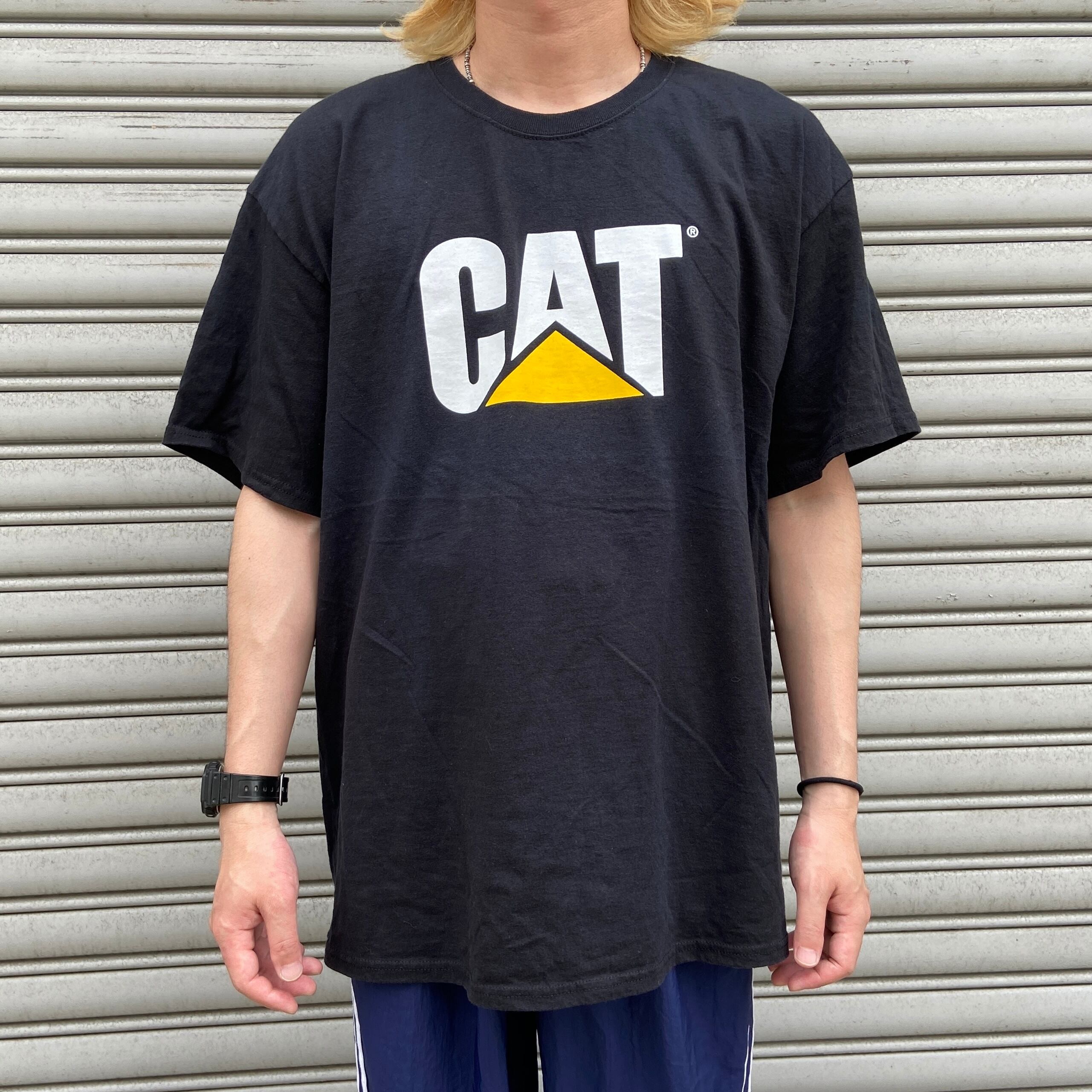 CAT キャタピラー　企業ロゴ　プリントTシャツ　カンパニーT ブラック　XL | 古着屋 Uan powered by BASE