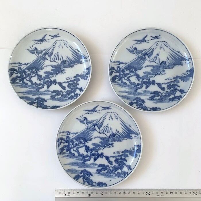 富士山の図柄 絵皿 骨董 焼物 古伊万里 【公式通販】