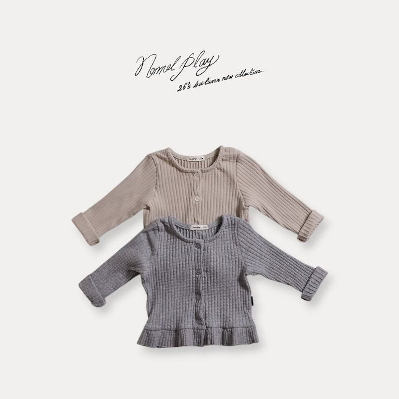 韓国子供服 / 26Autumn / normalplay / マリーカーディガン / キッズ / 秋服 *12M~L*