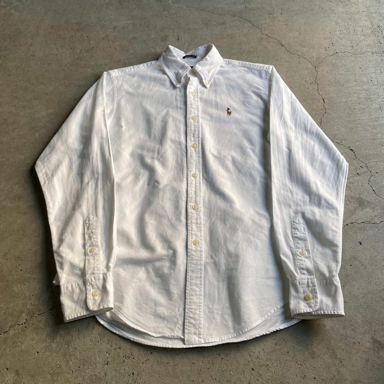 Ralph Lauren ラルフローレン 長袖 オックスフォードシャツ レディースm 古着 Classic Fit ボタンダウンシャツ B Dシャツ ホワイト 白 長袖シャツ Cave 古着屋 公式 古着通販サイト