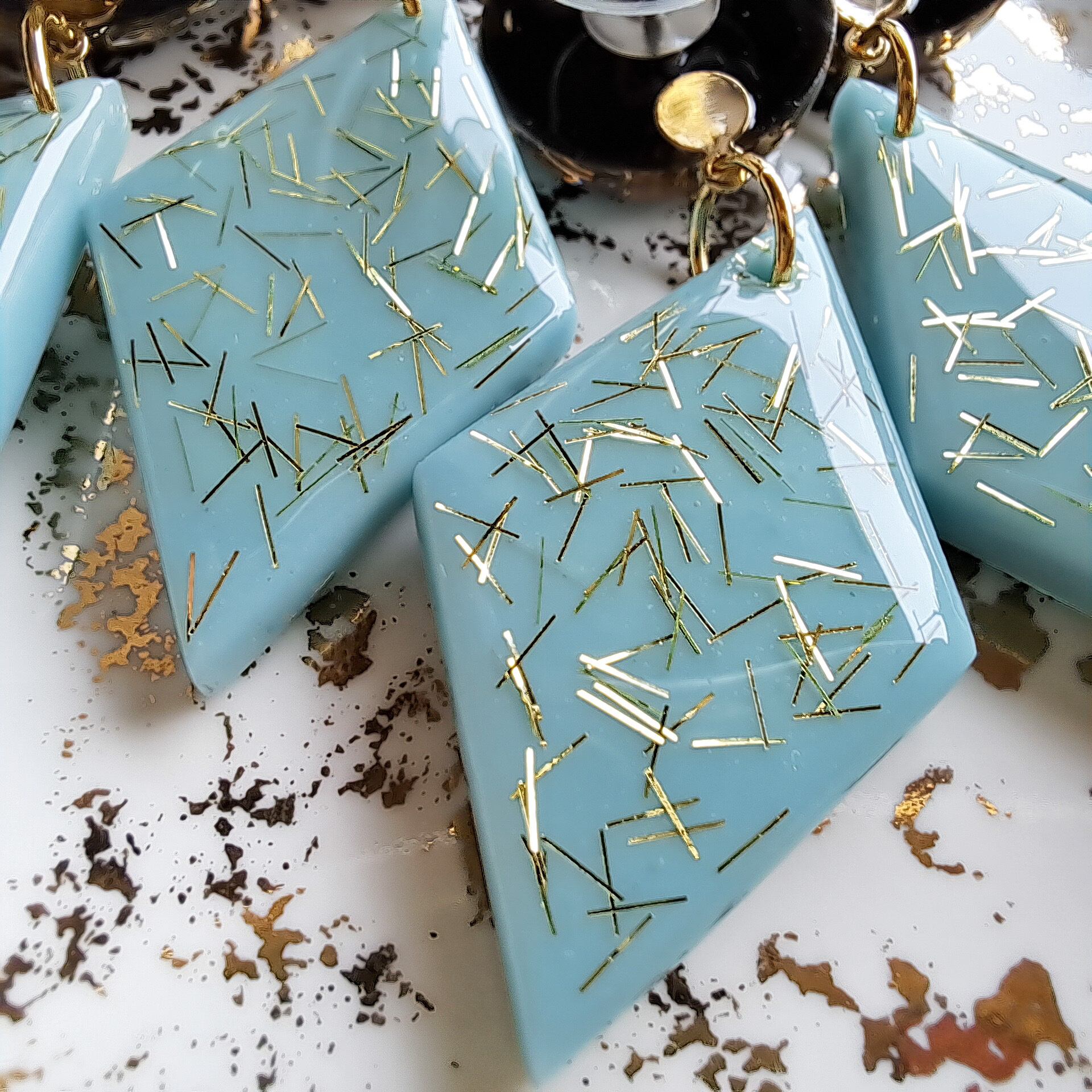 ✴50'sスターバーストダイヤピアス・イヤリング✴【ペパーミント