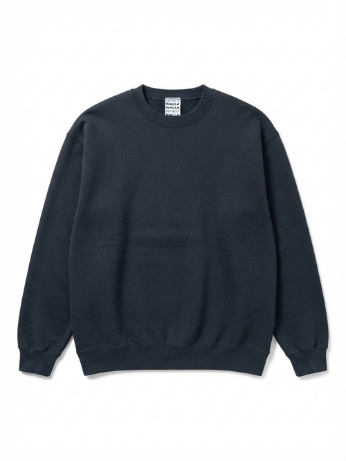 WALLA WALLA SPORT　PRINTABLE TUBE CREW SWEAT　ワラワラスポーツ 13oz裏起毛シンプルなスウェット　ホワイト/ ネイビー/ブラック