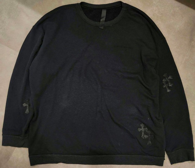 CHROME HEARTS クロムハーツ クロスパッチ刺繍 スウェット トレーナー