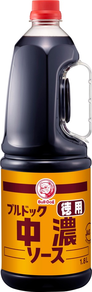 【数量限り】ブルドック 徳用中濃ソースハンディパック 1.8L