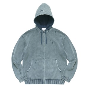 WHIMSY / TRADEMARK KNIT HOODIE / NAVY / L