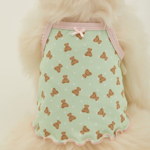【予約】[ thesallyslaw ] Dewy Cooling Top｜Mint Bear
