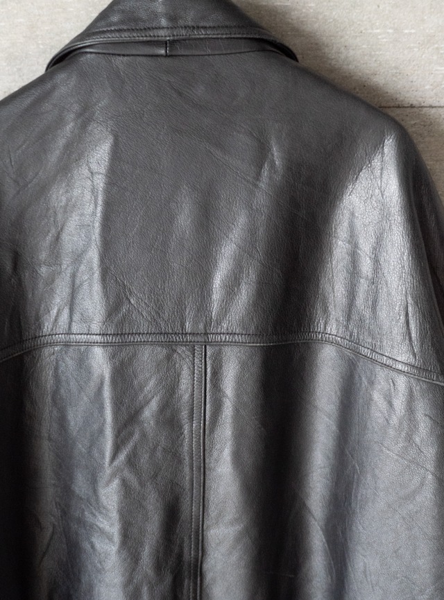 "DANIER" 1990s Leather car coat