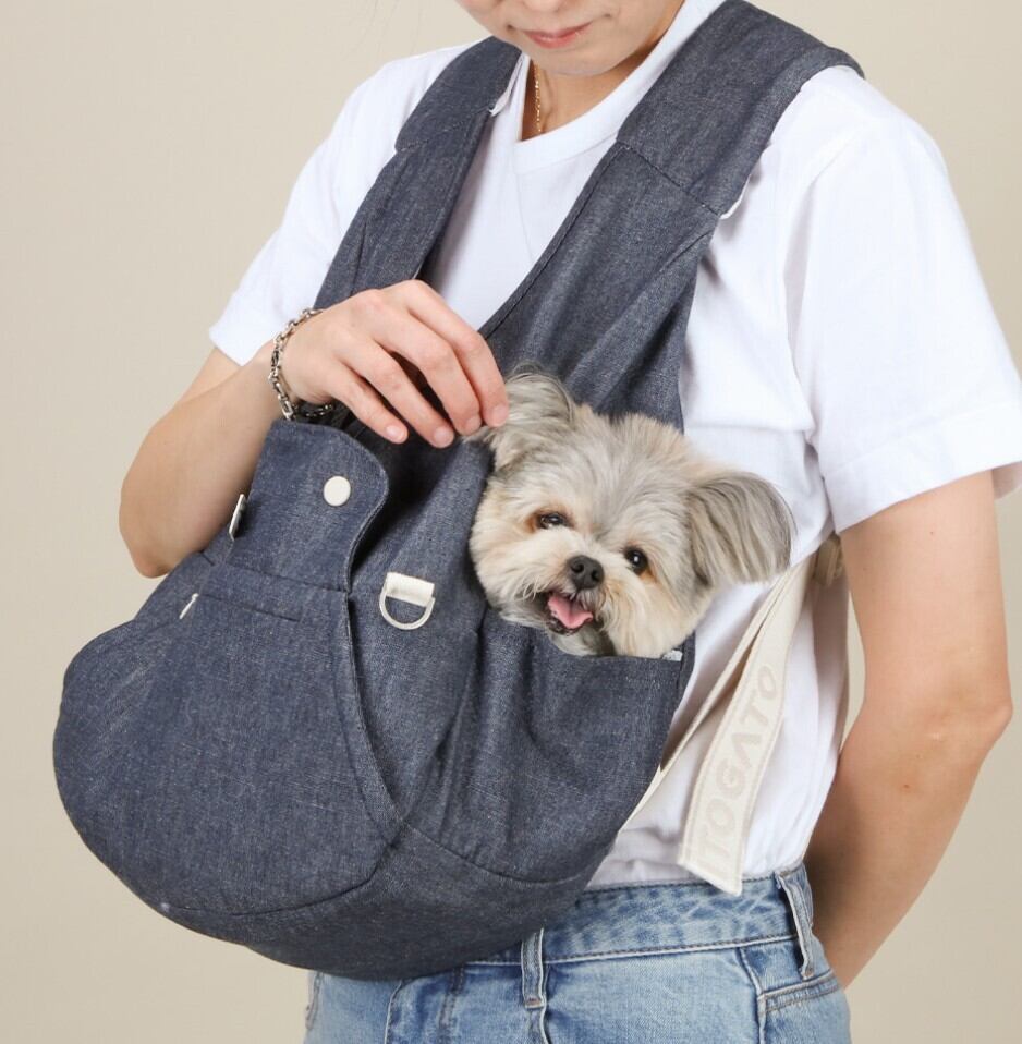 プチサイズ　リトガト　フロントバッグ RITOGATO】Voddly Petite Front Bag Ver.5 クリーム・デニム