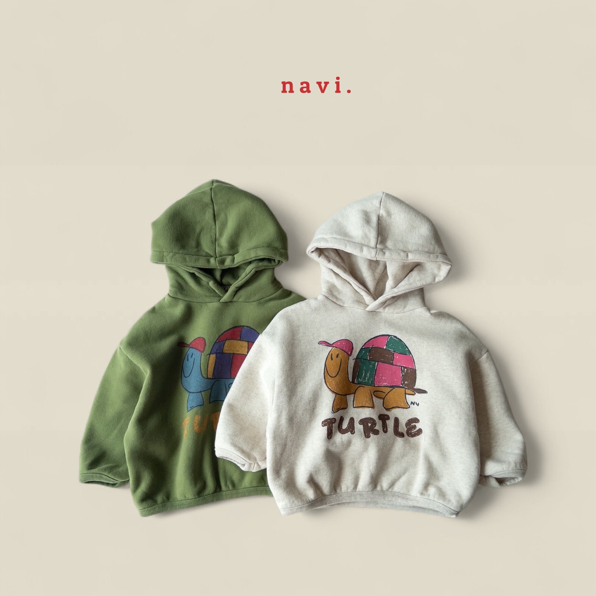 タートルフーディ ※ジュニアsize 【nevi】