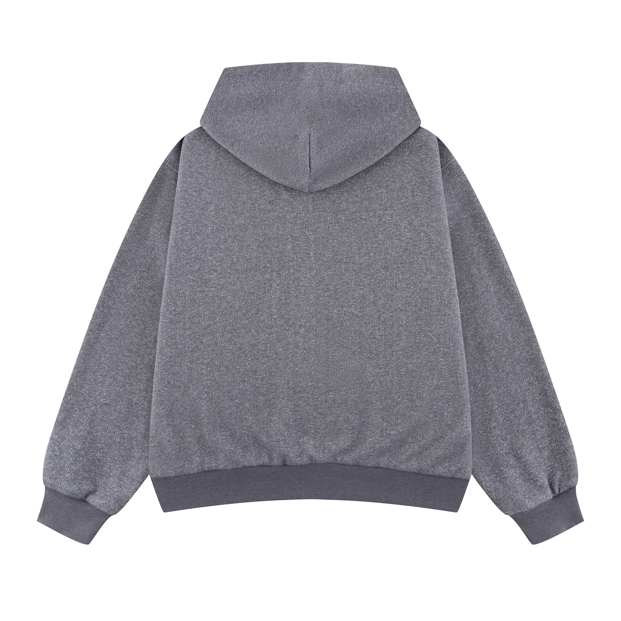 WOKE EDGE  / Double Face Glit Zip Hoodie