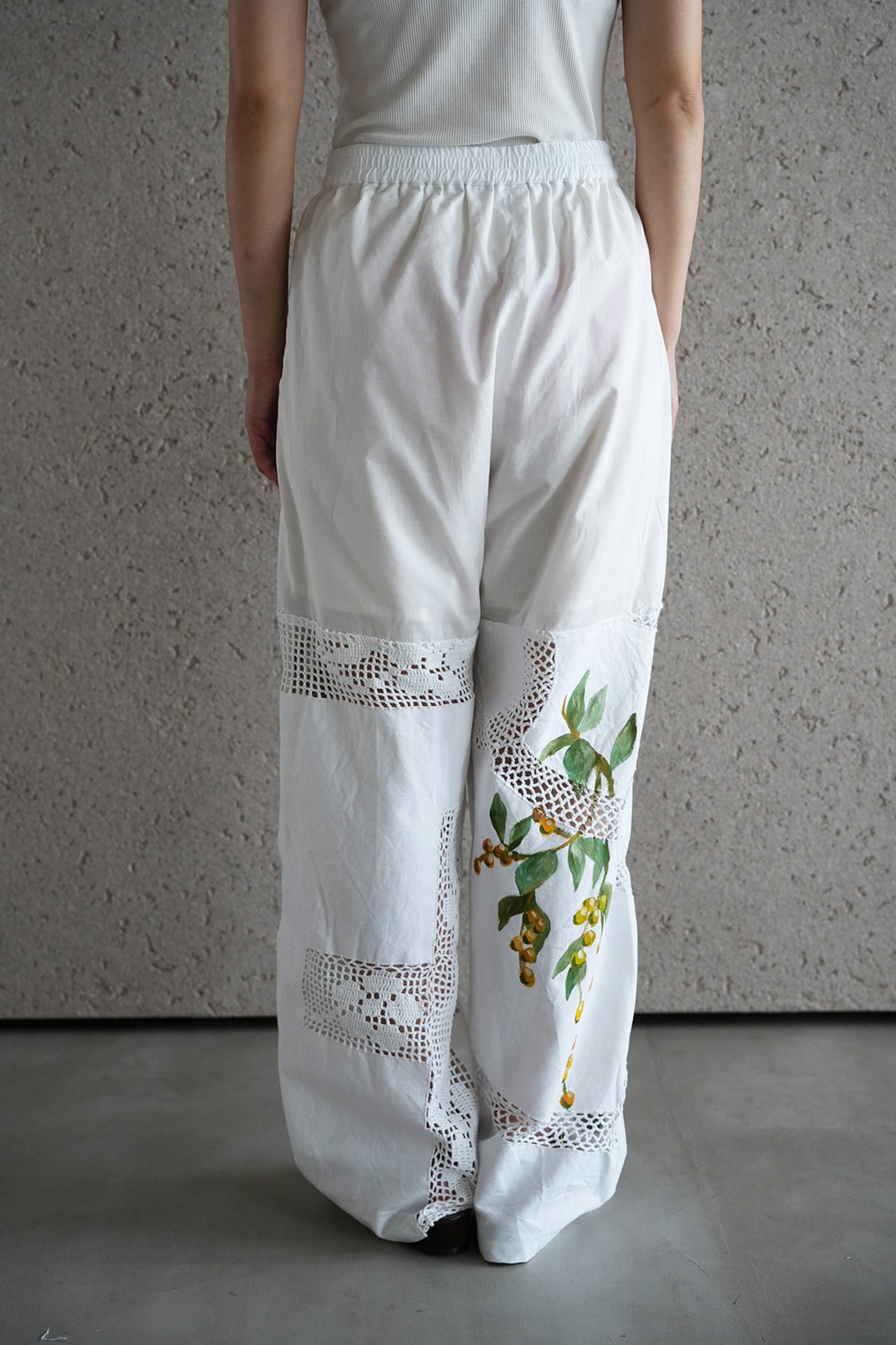 vintage lace pants tomato yellowpansy