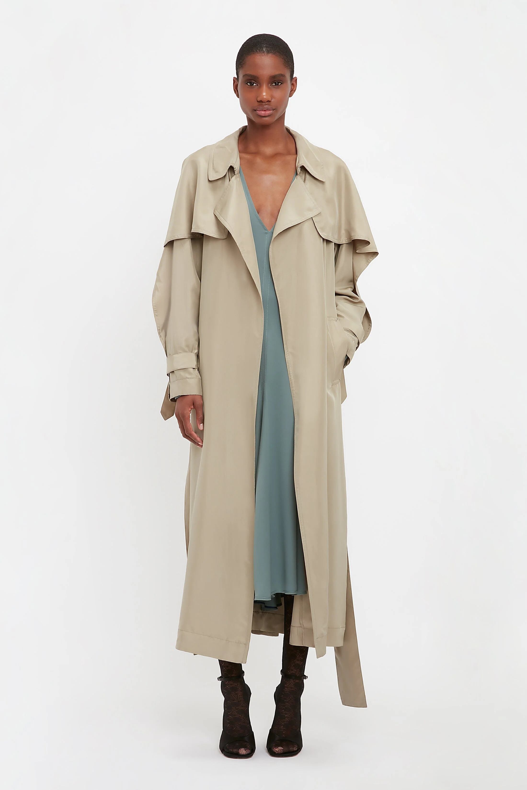 【関税込み】Victoria Beckham トレンチコート Victoria Beckham ロングコート