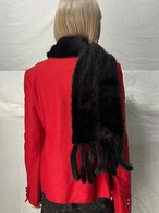 "unknown" Black Fur Muffler
