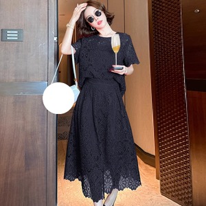 【送料無料】 ロングドレス 2点セット 衣装 トップス スカート Aライン フレア プルオーバー 長袖 フレア袖 フレアスリーブ Uネック レース エレガント 可愛い 大人可愛い きれいめ シンプル カジュアル シック コンサバ 華やか 大人 上品 おしゃれ お洒落 主役級 こなれ感 高見え 高級感 フェミニン 花柄 秋 オールシーズン 20代 30代 40代 レディース 女性用 お出かけ 女子会 お呼ばれ 休日 お茶会 入学式 入園式 結婚式 二次会 パーティ 演奏会 フォーマル ファッション 垢抜け