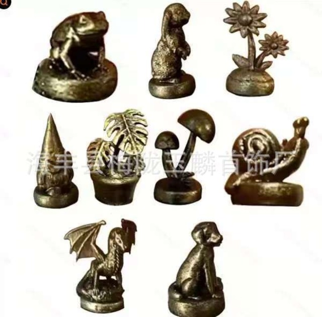 ブラス製動物ミニチュア置物