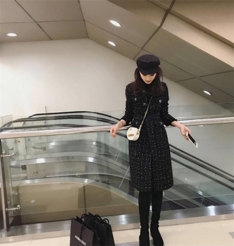 肌触りも柔らかくて凄く暖かい!早い者勝ち 冬 ウールジャケット 中・長セクション 長袖