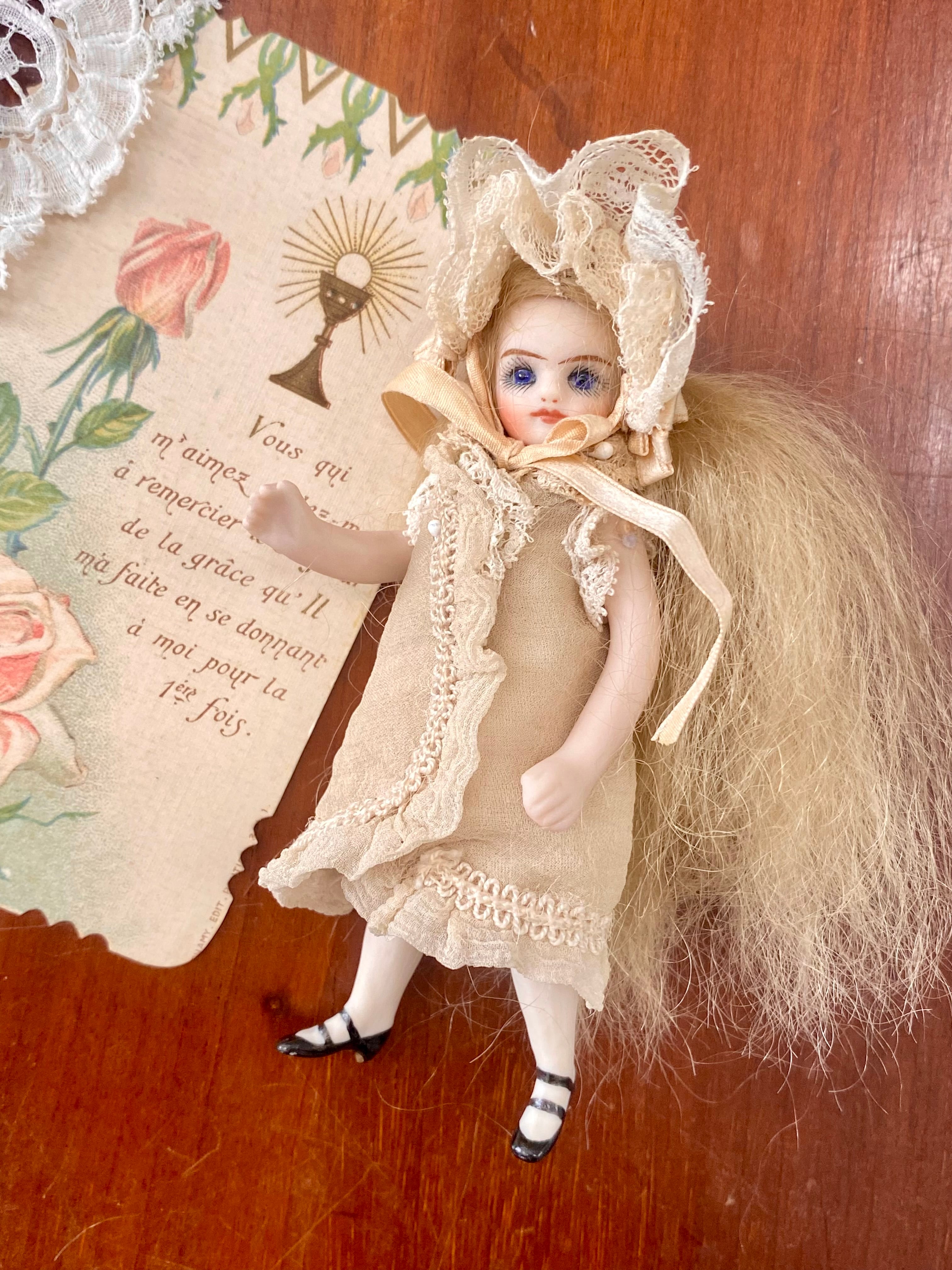 完成ドール】フレンチミニョネット/ オールビスク/ 10.5cm