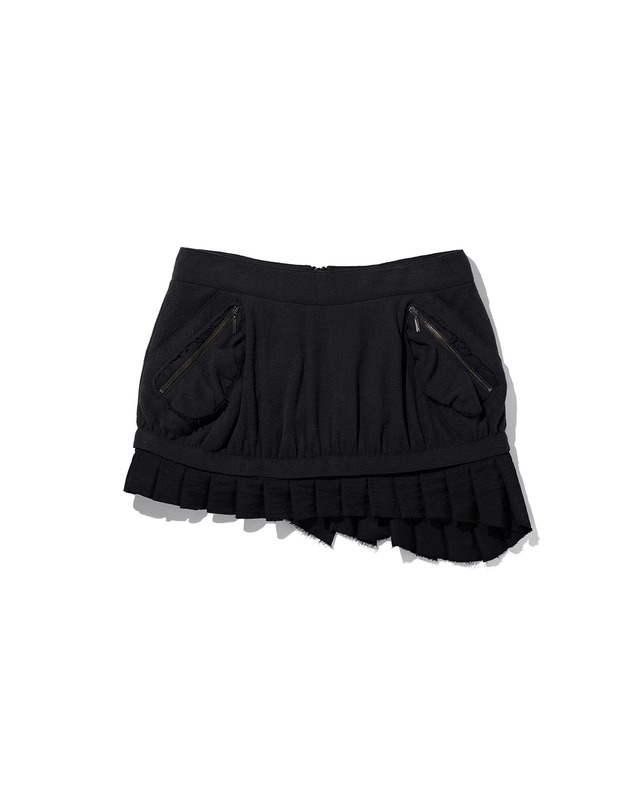 [MSCHF] UTILITY PLEATED MINI SKIRT_BLACK ミスチーフ 正規品 韓国ブランド 韓国ファッション 韓国代行 韓国通販 mischief 日本 店舗