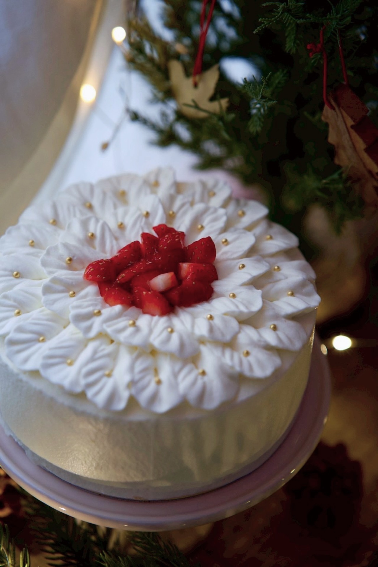 クリスマスケーキ【ホワイトノエル】５号　予約販売