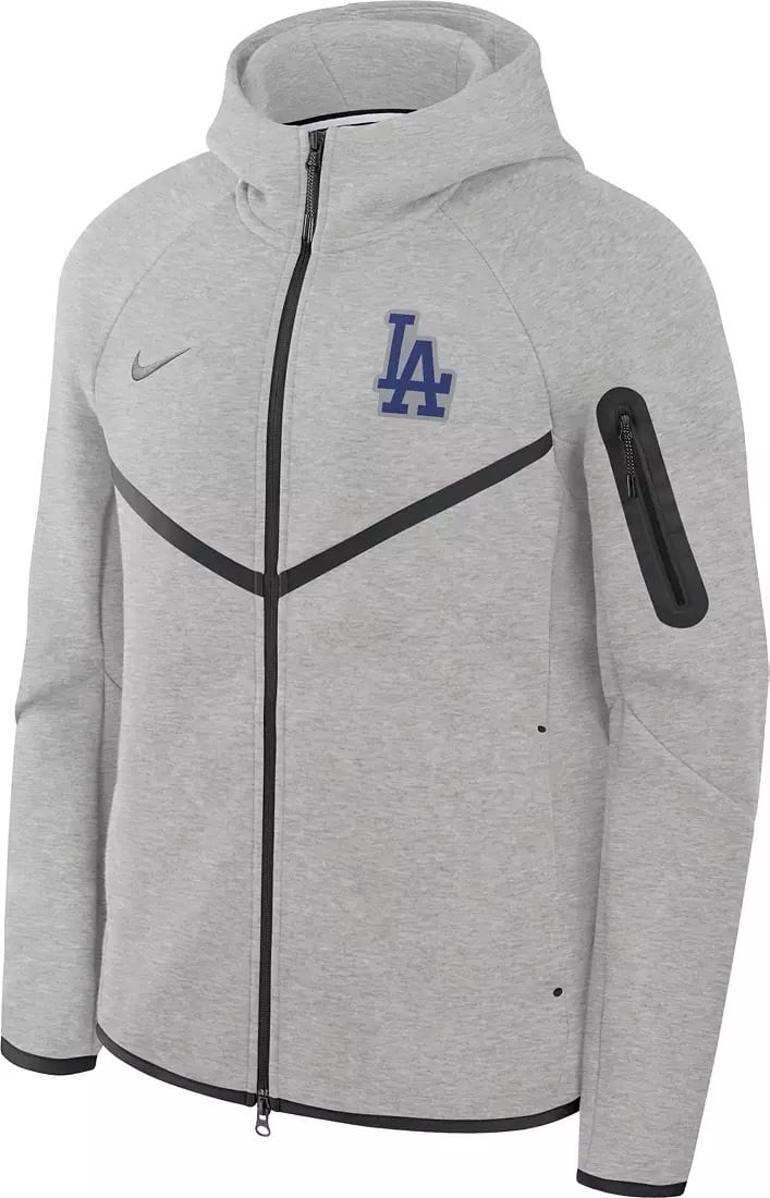 ナイキ フーディー メンズ ドジャース Los Angeles Dodgers Gray Tech