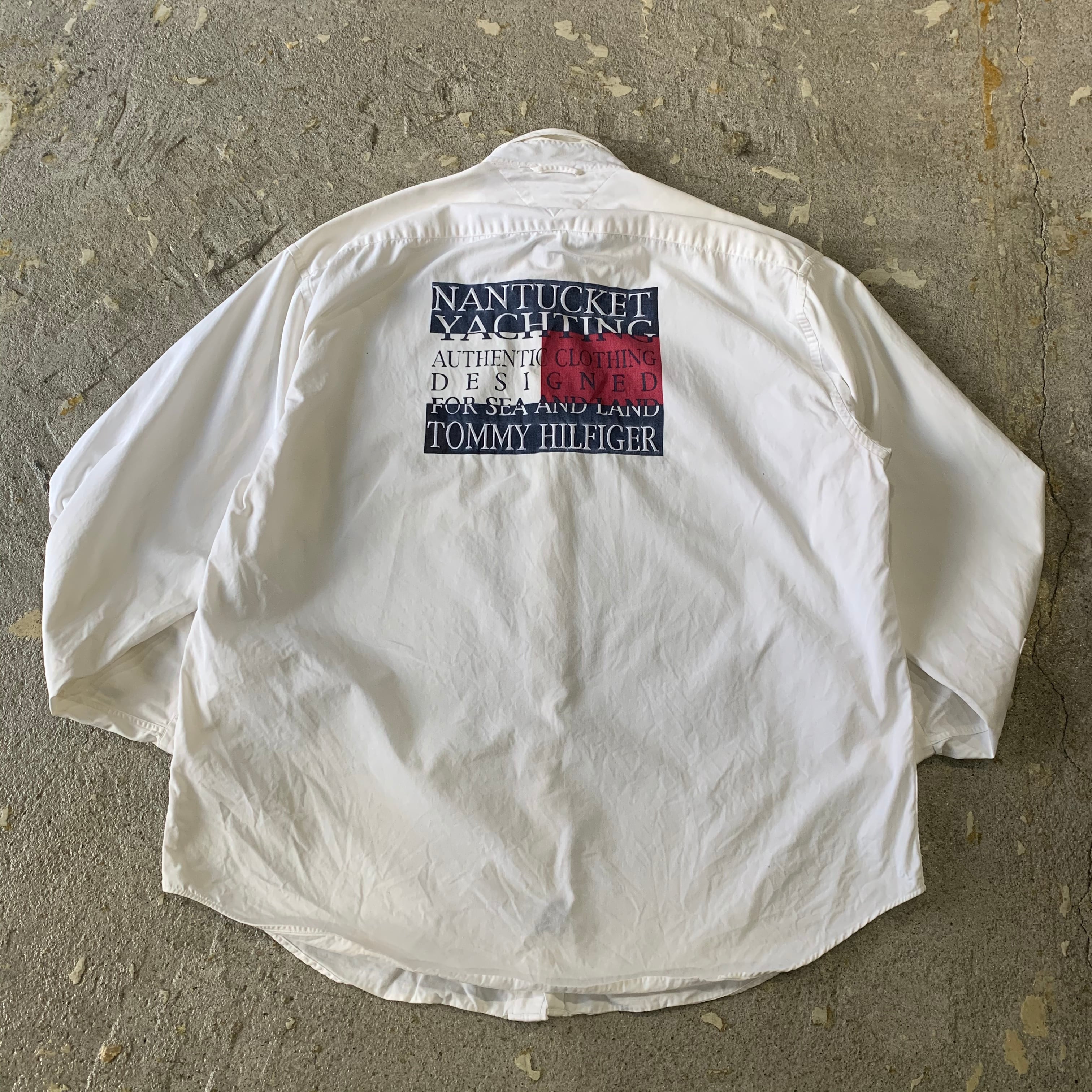 90s Tommy Hilfiger flag shirt | What'z up