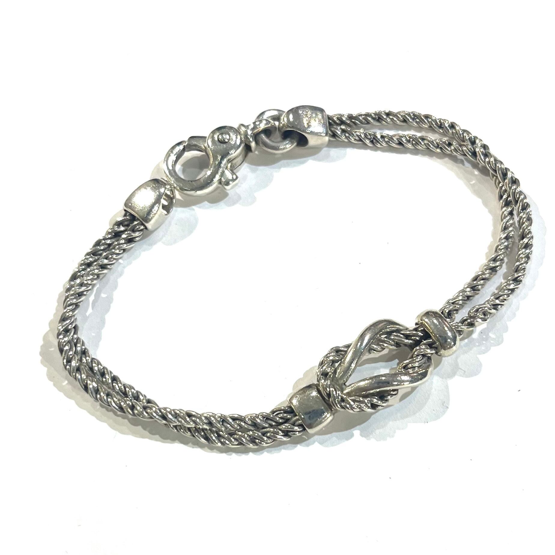 希少【TIFFANY&CO.】 2177 ティファニー アンドコーダブルロープ