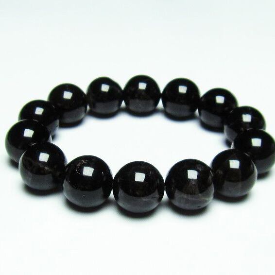 モリオン 黒水晶 ブレスレット 16mm 一点物 [M便 1/10] 111-21153