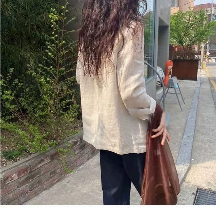 リネンブレンドジャケット　　ASF-212010-1048