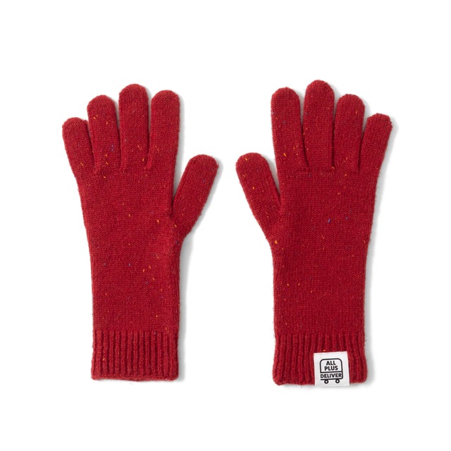 ALPSDR LOGO GLOVES / RED