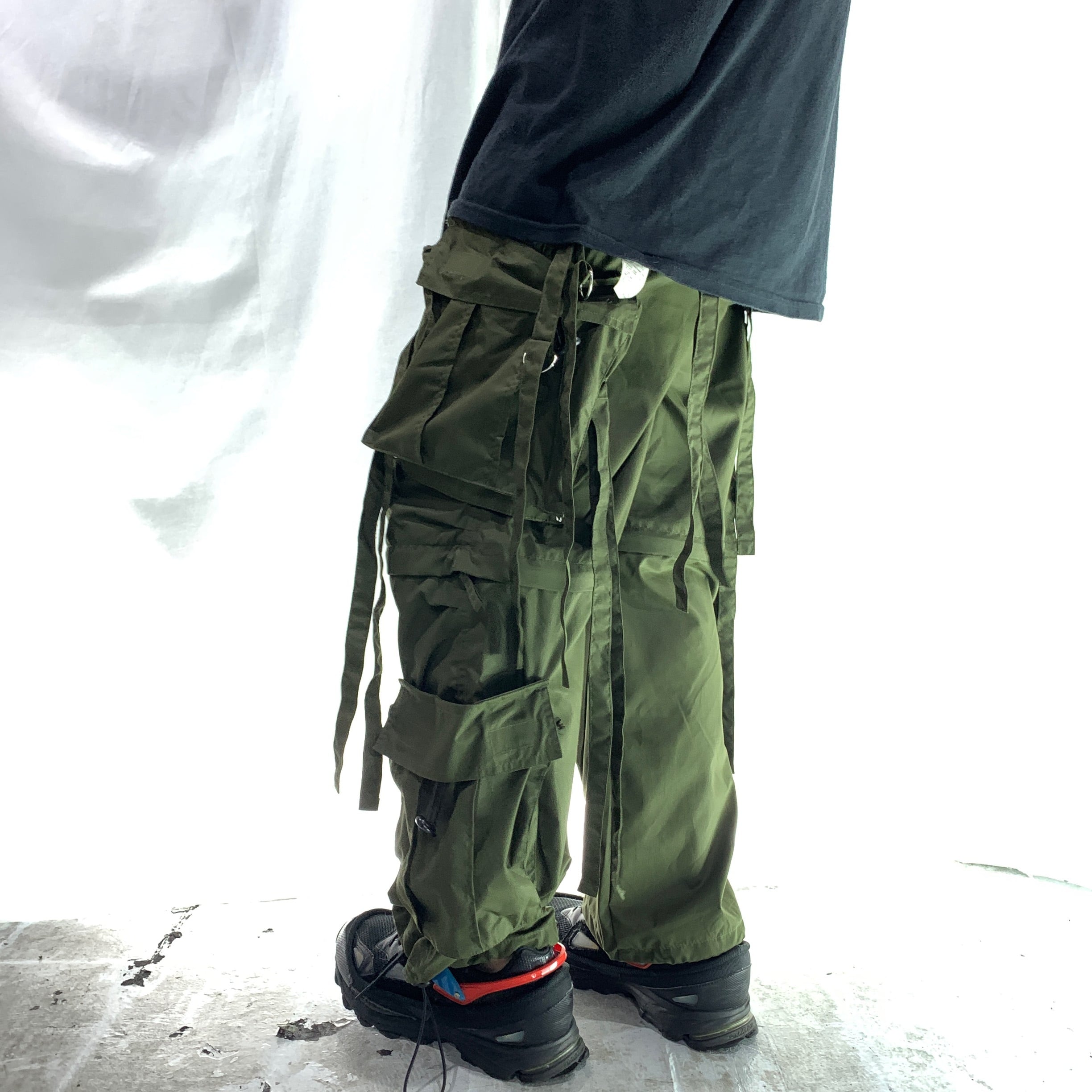 UK LABEL】 Techno pants military テクノパンツ カーキ | ブランド