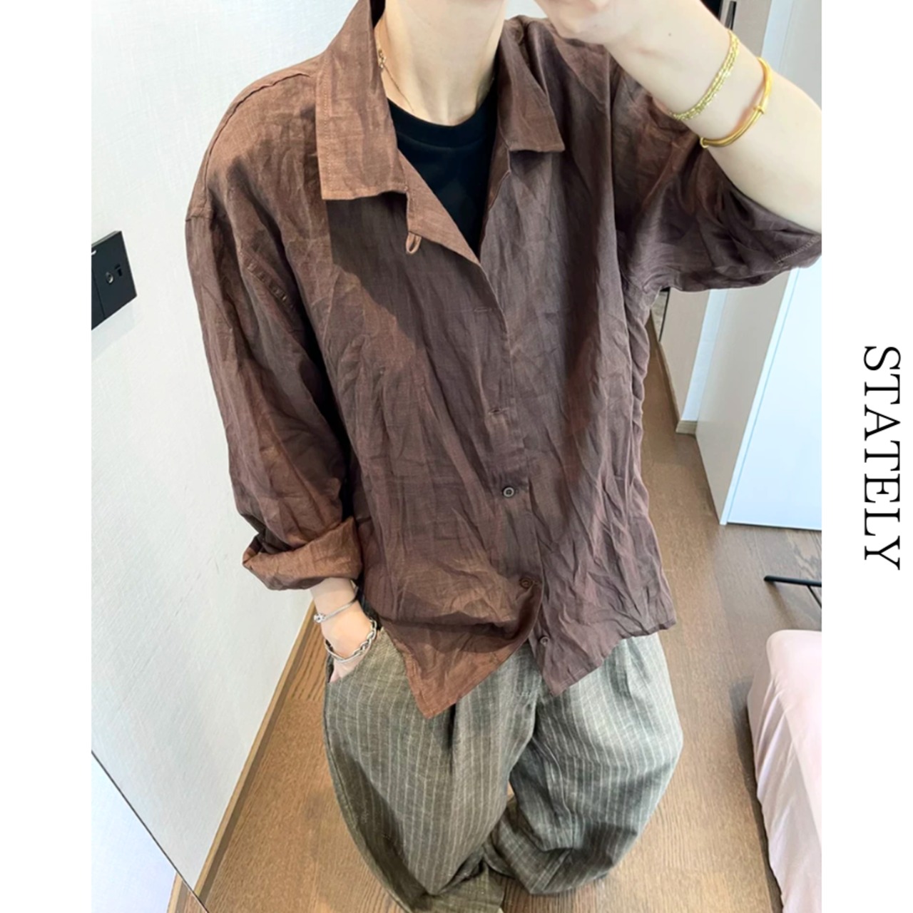 Linen Airシャツ_T238・画像4
