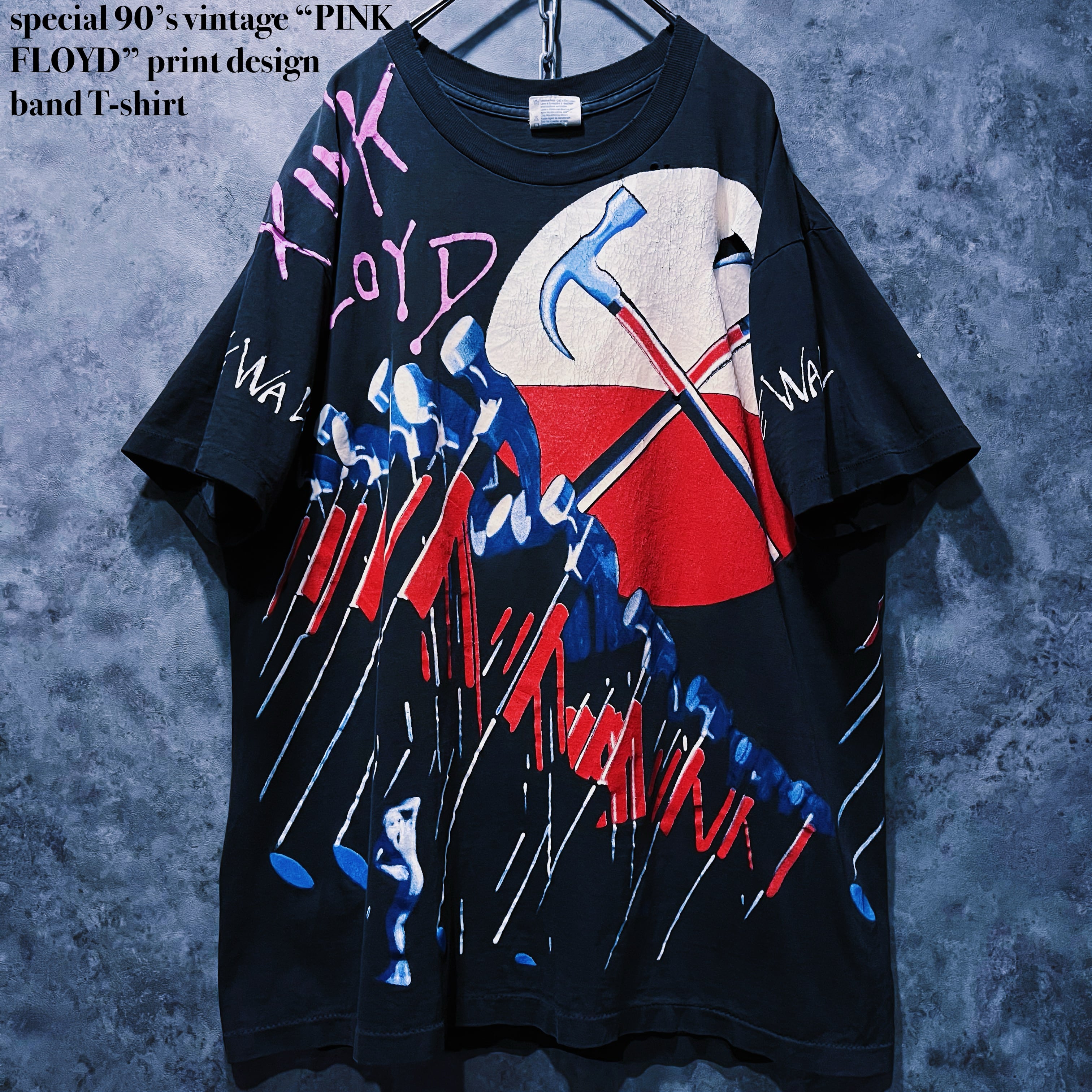 【doppio】special 90’s vintage “PINK FLOYD” print design band T-shirt