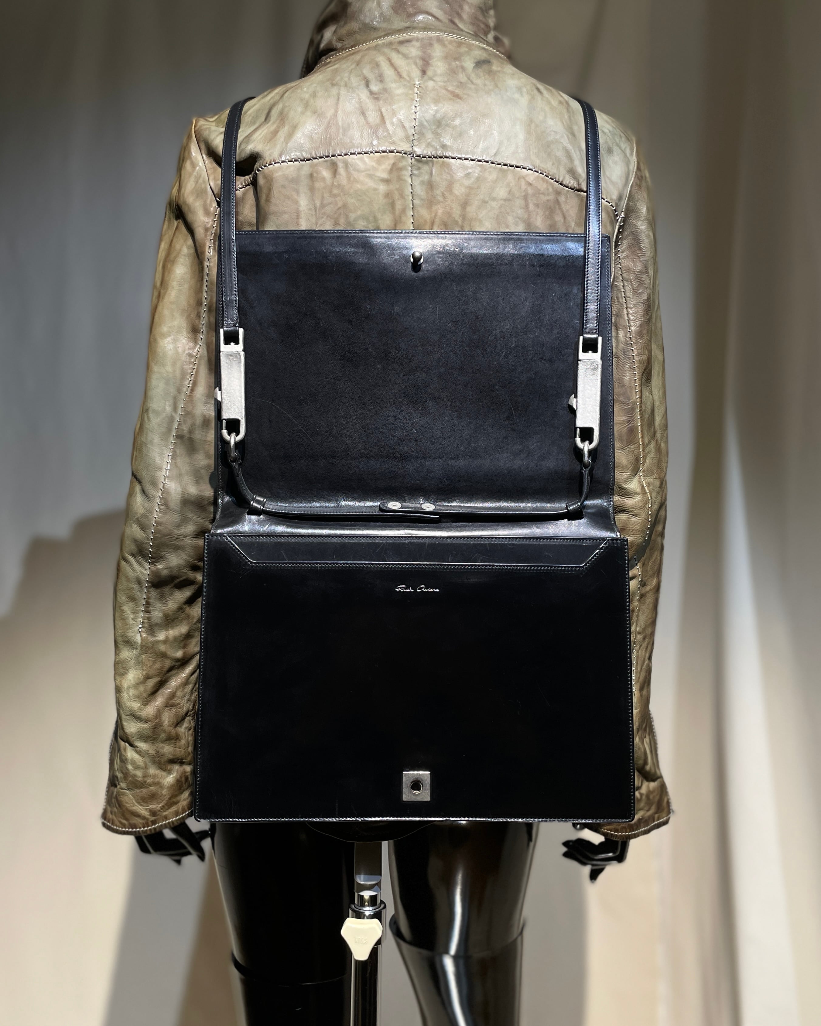 Rick Owens - Metal Hardware Calfskin Shoulder Bag