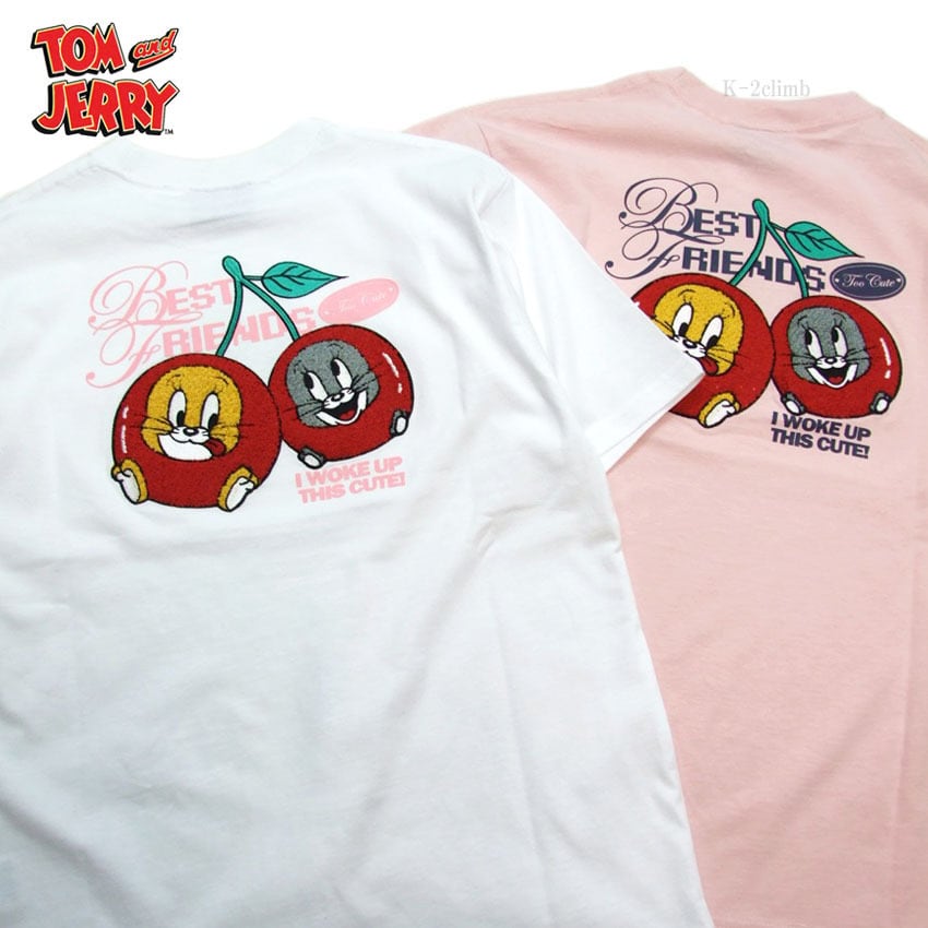 トムとジェリー さくらんぼ Tシャツ 半袖 tシャツ SEQUENZ