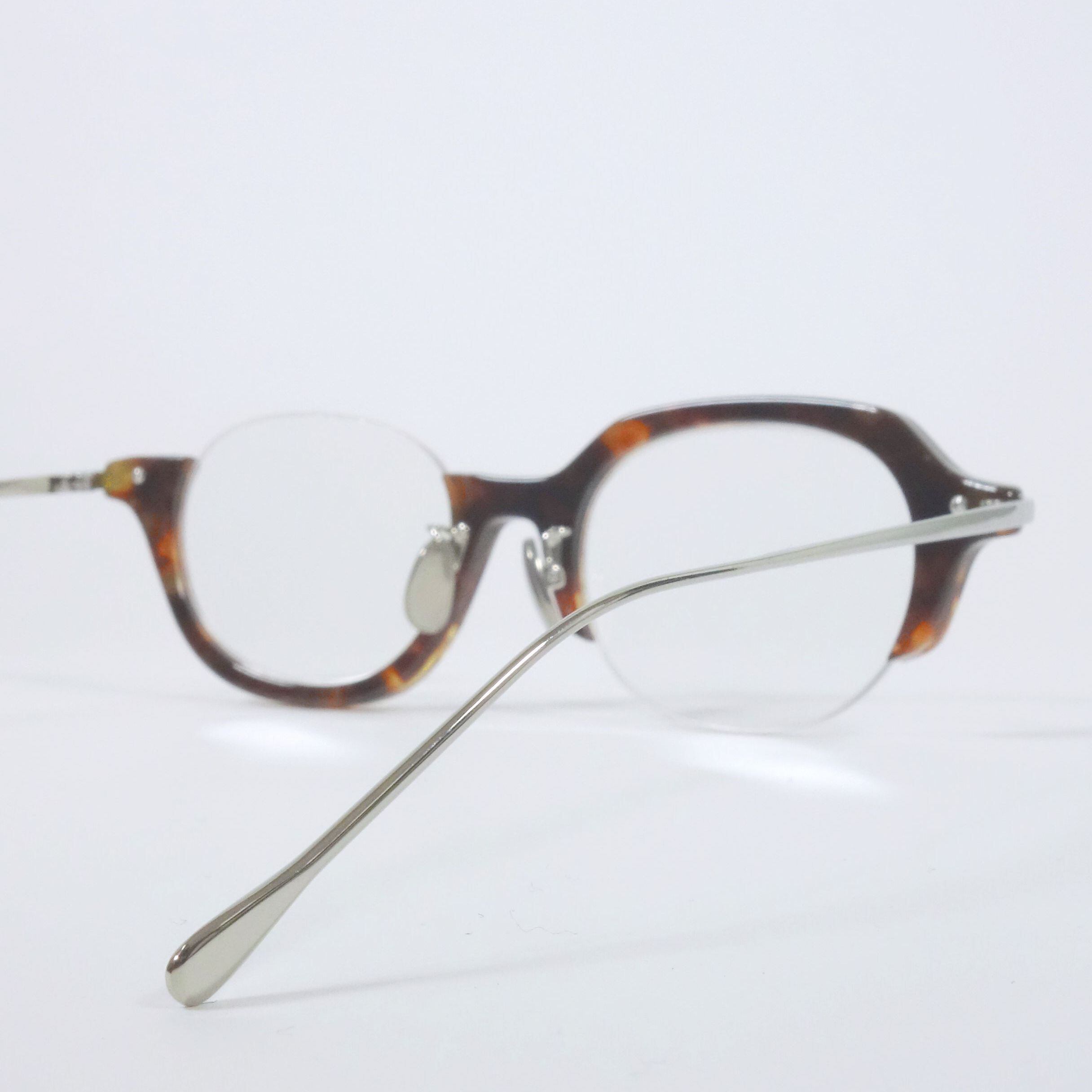 メガネ・老眼鏡 PADMA IMAGE / UESHITA col.2 [ noise] PADMA IMAGE / UESHITA col.2 [DEMI BROWN / SILVER] | Padd design