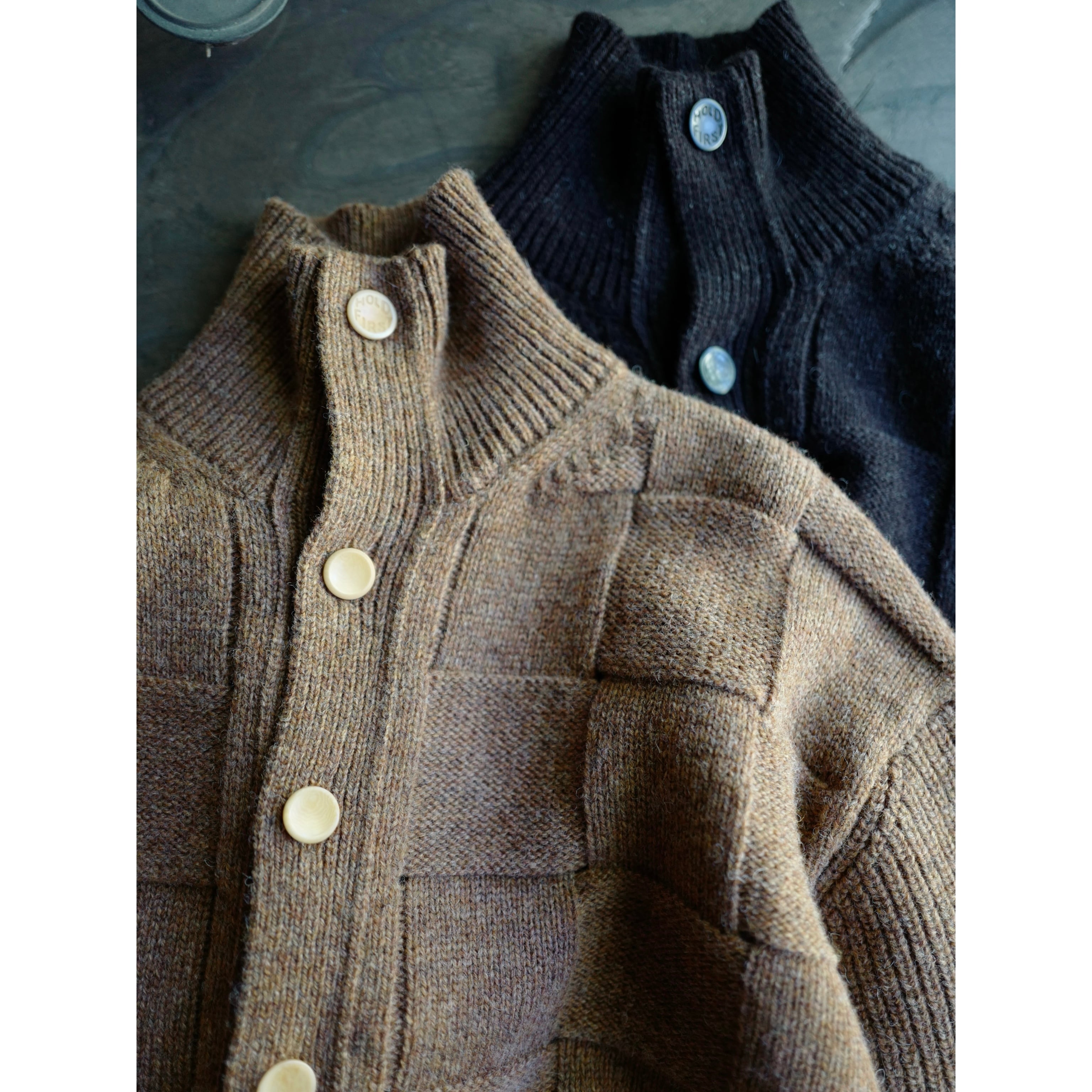 ASEEDONCLÖUD |Okunensha cardigan (Brick, Dark brown) S