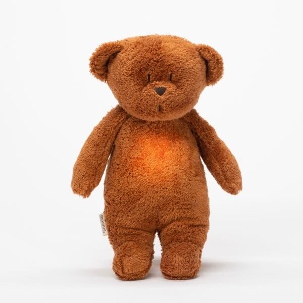 【美品】moonie ムーニー 授乳ライト　ファーストトイ　ハミングベア moonie ムーニー 授乳ライト ファーストトイ ハミングベア