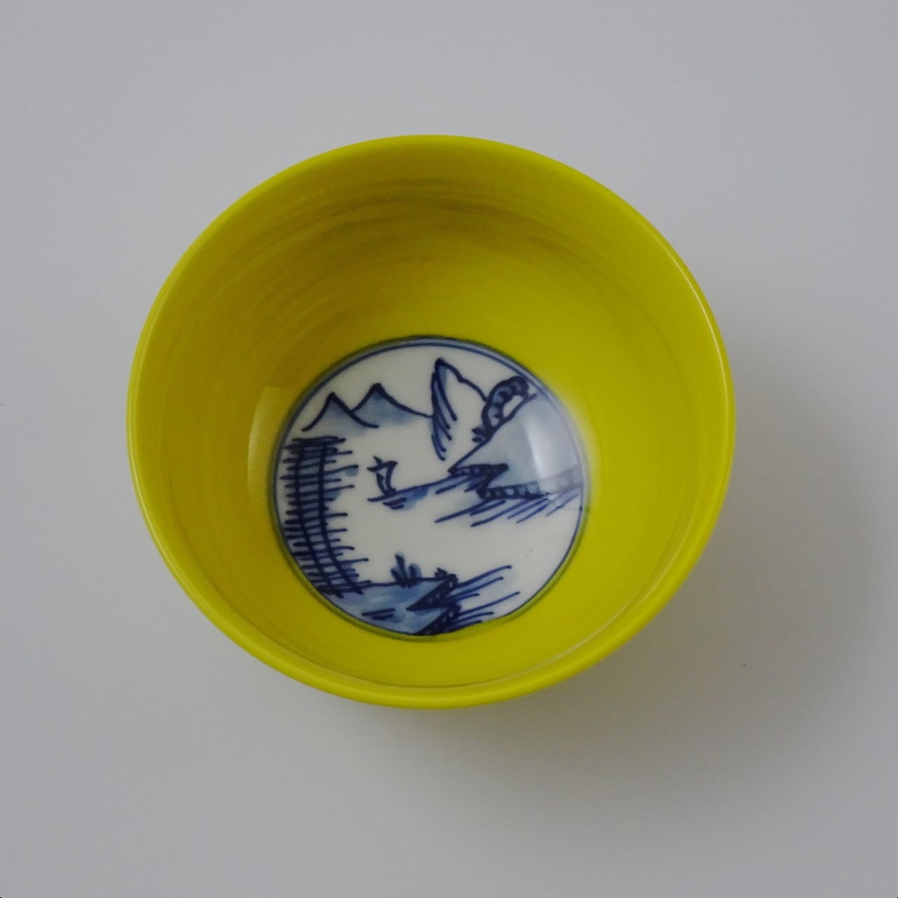 有田焼 みかん釉山水 茶碗 （1ヶ入化粧箱） | 有田焼 かどすみ商店