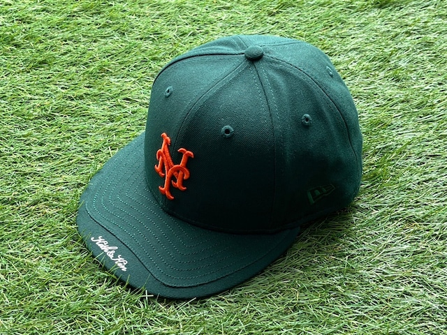 KITH × NEW ERA AND KIN BRIM NYC METS LOW PRO FITTED CAP GREEN 59.6cm 68742