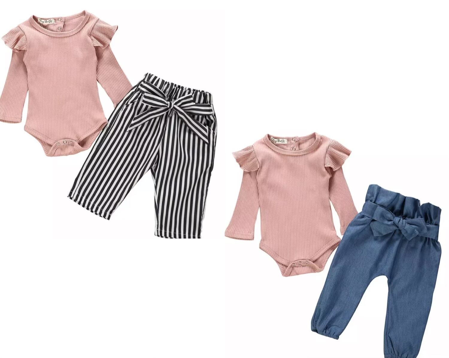 2点セット / ロンパース / パンツ / 女の子 / 〜24ヶ月( A・B )