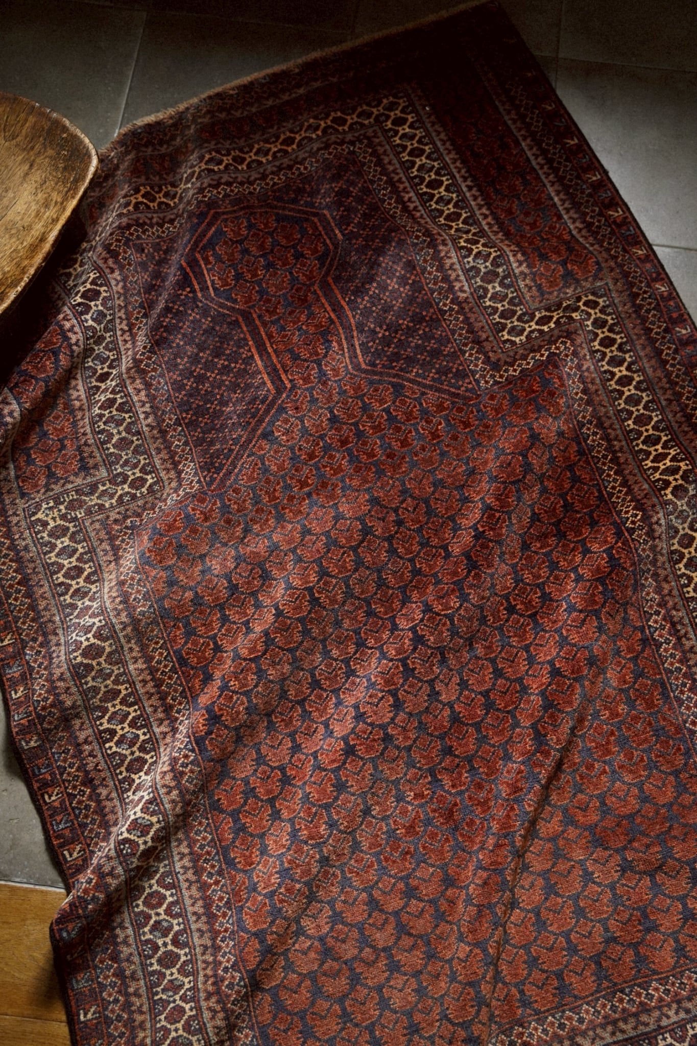 766 -Vintage Taimani rug | PAY ID
