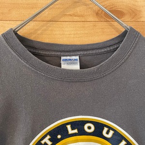 【GILDAN】NHL アイスホッケー プリント Tシャツ St Louis Blues セントルイスブルース XL ビッグサイズ プロチーム US古着 アメリカ古着