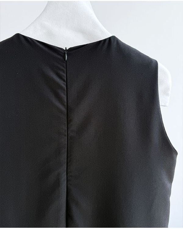 Bicolor Vneck Dress | Leonie