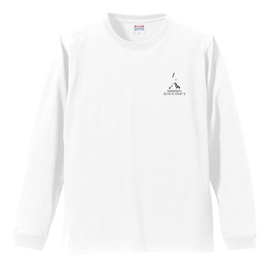 《長崎》 緯度経度ミニマルロングスリーブTシャツ|地図×地名×ワンポイントデザイン